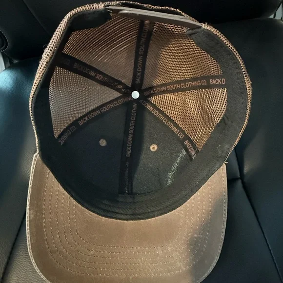 Back Down South Brown Camo Patch Trucker Hat - Picture 6 of 8